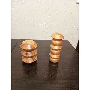 Urban Outfitters wooden candle holders set of 2